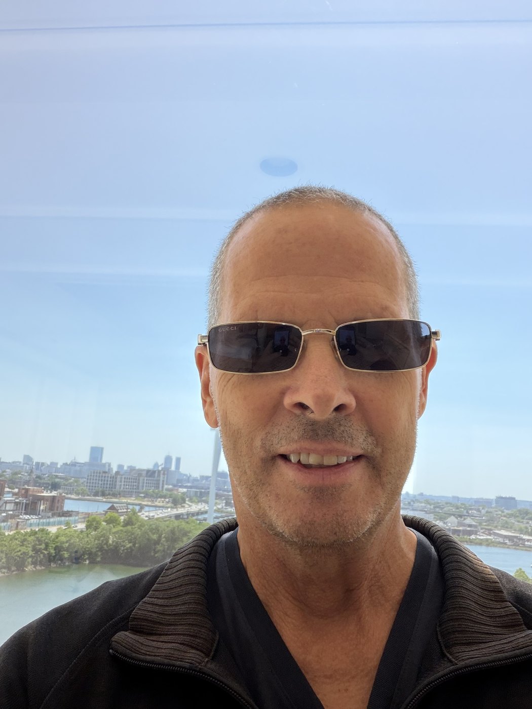 Charlie Hough in sunglasses — the outsider ready for the national stage.
